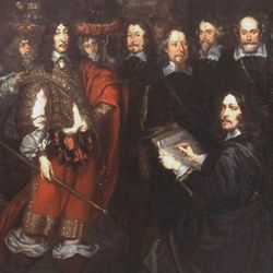 Das Friedensmahl im großen Rathaussaal zu Nürnberg am 25.9.1649
